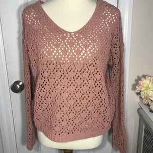 🛍Nicole Miller Artelier Crochet Sweater